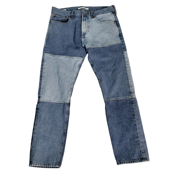 PacSun Other - PacSun Patchwork Jeans Straight Leg Denim Casual Blue Mens Size 30x30